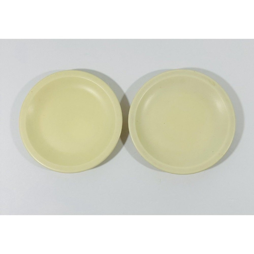 Vintage Dallas Ware Melamine Yellow Plates 5.5” Dessert Side Dish Bread & Butter